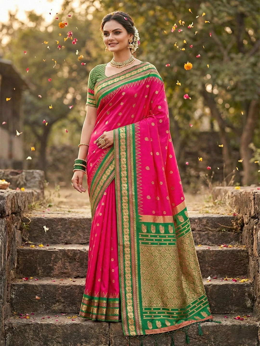 Ast Kanchivaram Soft Silk Festival Saree Collection - Image 6