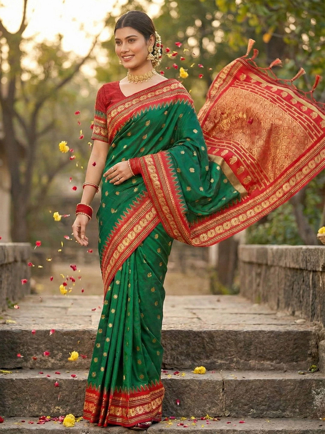 Ast Kanchivaram Soft Silk Festival Saree Collection - Image 7
