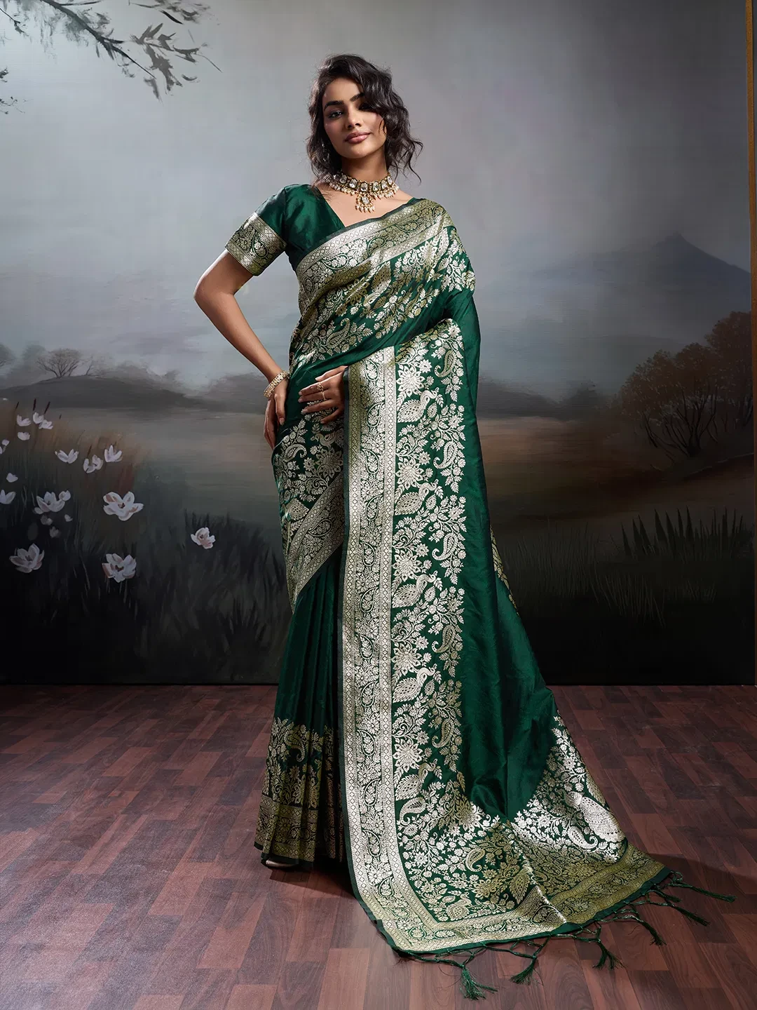 Ast Rajwada Silk Soft Silk Blend Festival Saree Collection - Image 2