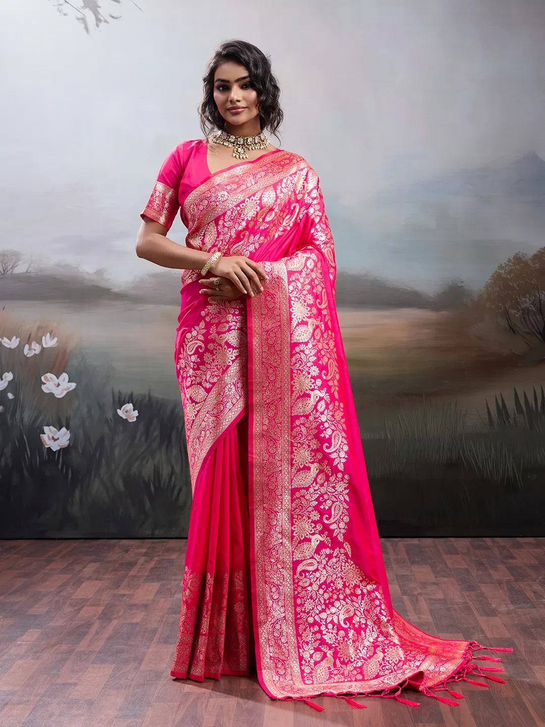 Ast Rajwada Silk Soft Silk Blend Festival Saree Collection - Image 7