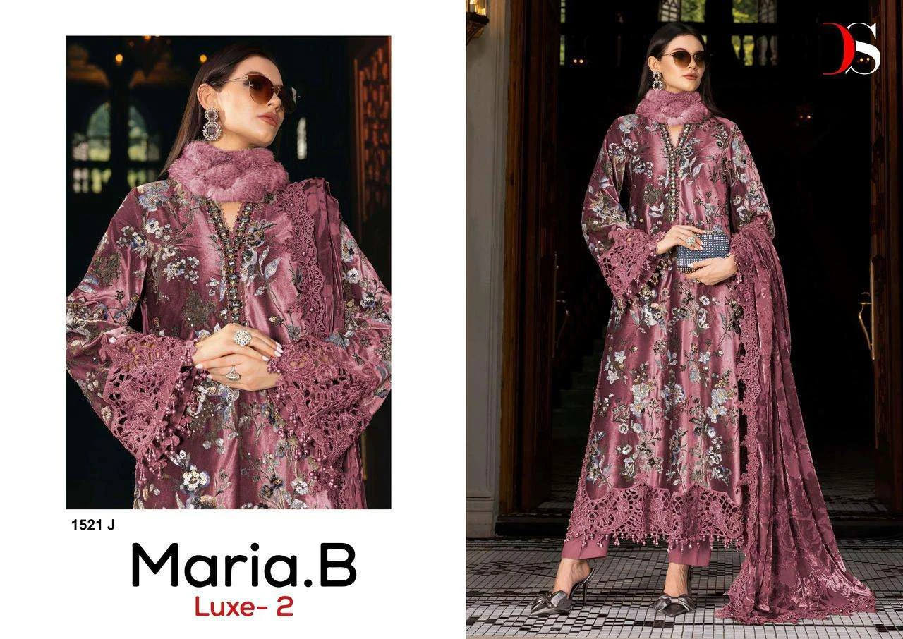 Deepsy Suits Maria B Luxe Vol 2 Hit Design 1521 - Image 6