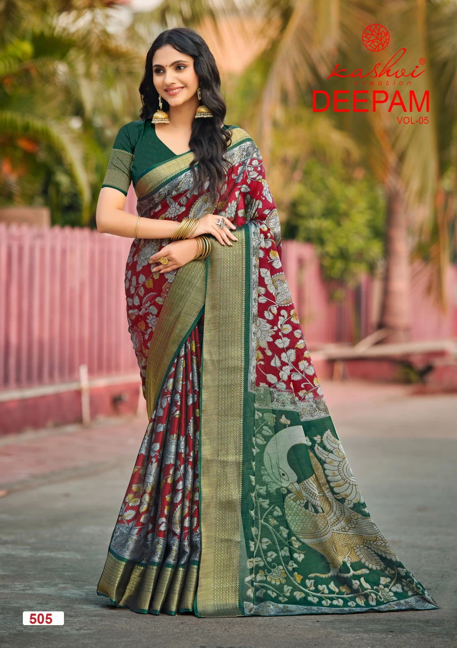 Kashvi Deepam Vol 5 Dola Silk Saree Collection - Image 5