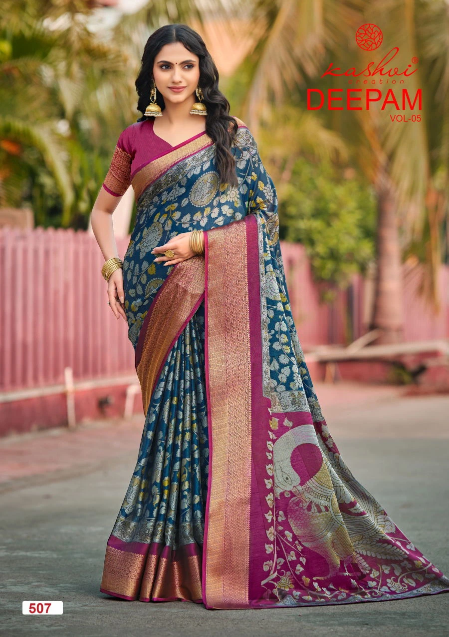 Kashvi Deepam Vol 5 Dola Silk Saree Collection - Image 7