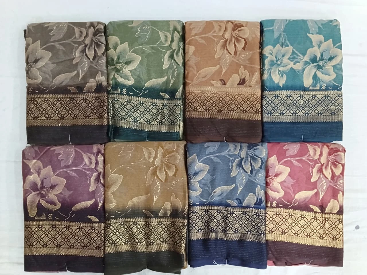 Kashvi Shivika Vol 3 Black Moss Foil Printed Saree Collection - Image 3