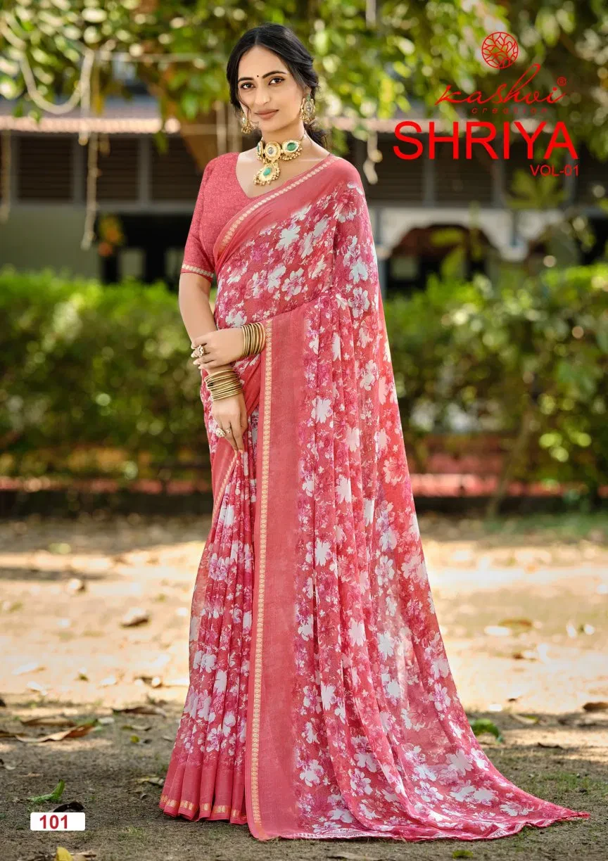 Kashvi Shriya Vol 01 Dull Moss Viscose Saree Collection - Image 11