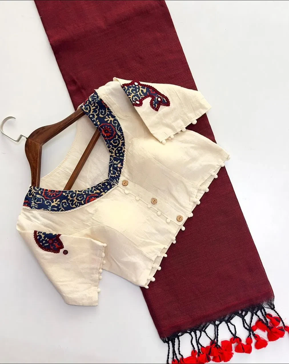 Khadi Vol 10 Hk 6 Cotton Saree with Aplic Work Blouse Collection - Image 15