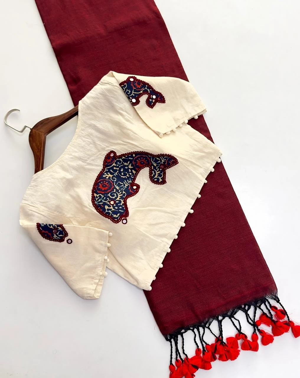 Khadi Vol 10 Hk 6 Cotton Saree with Aplic Work Blouse Collection - Image 16