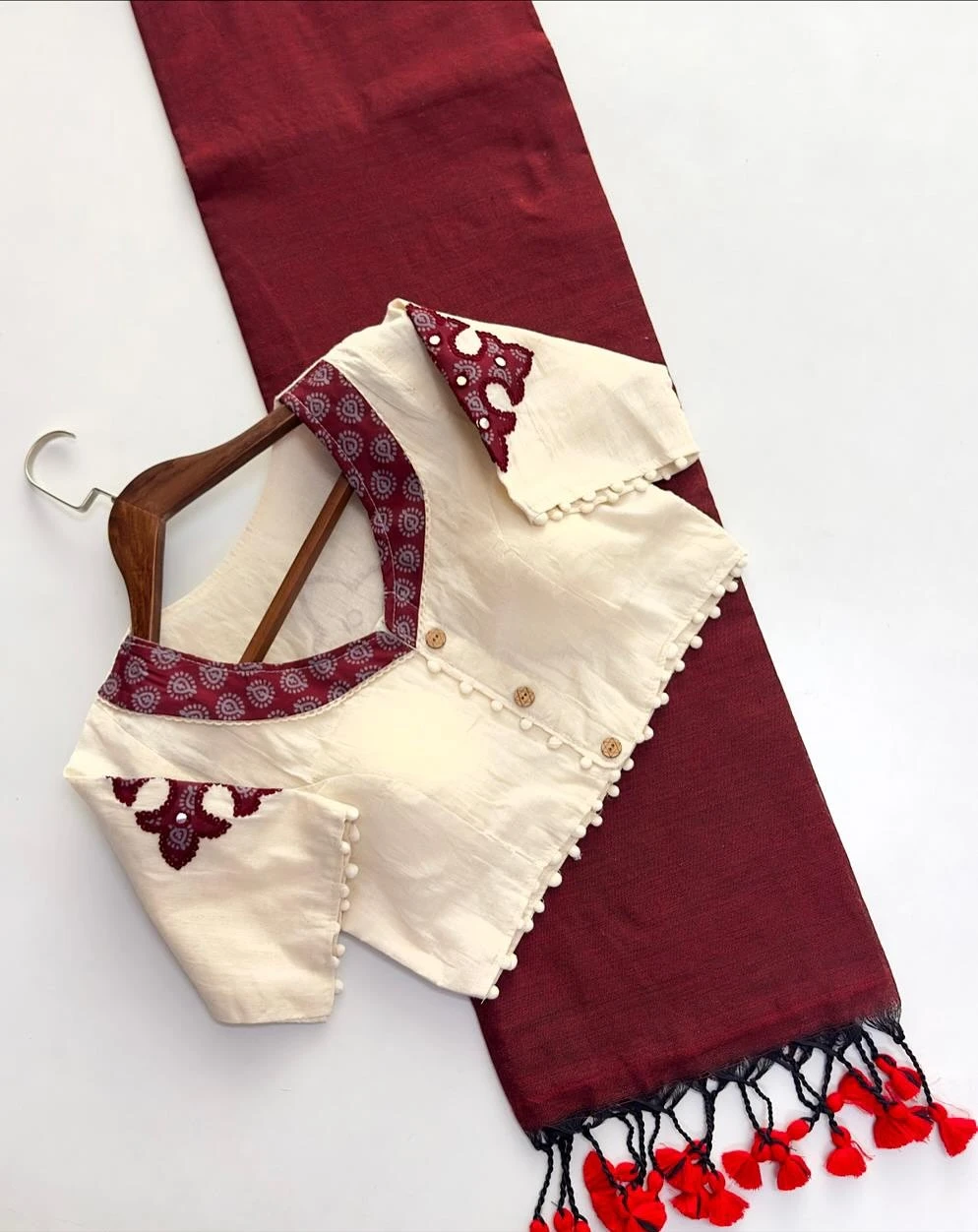 Khadi Vol 10 Hk 6 Cotton Saree with Aplic Work Blouse Collection - Image 3