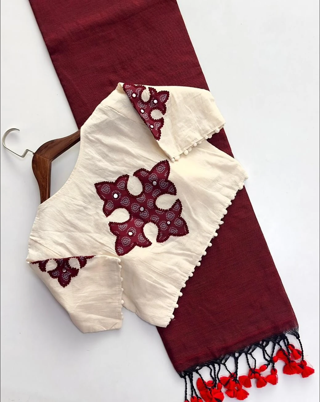 Khadi Vol 10 Hk 6 Cotton Saree with Aplic Work Blouse Collection - Image 4