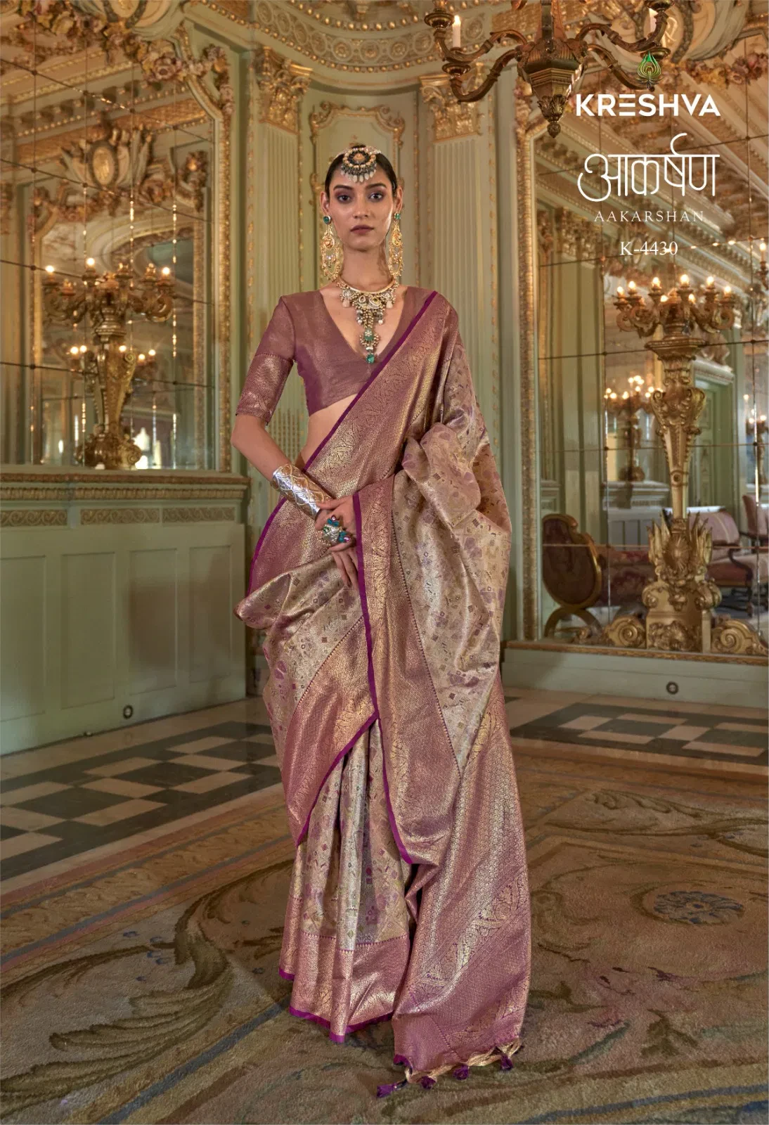 Kreshva Aakarshan Tissue Silk with Traditional Wear Saree Collection