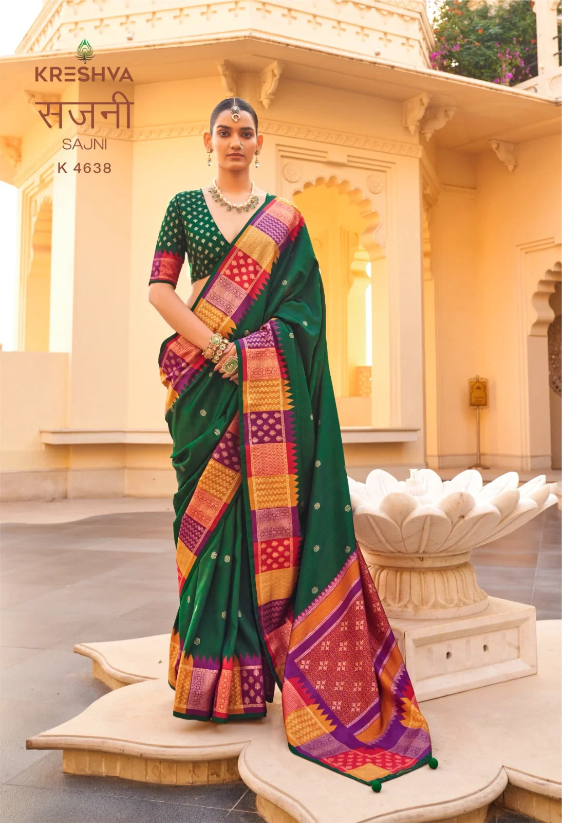 Kreshva Sajni Silk with Printed Traditional Wear Saree Collection - Image 2