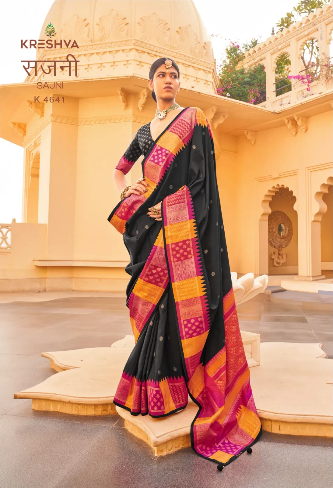 Kreshva Sajni Silk with Printed Traditional Wear Saree Collection - Image 5