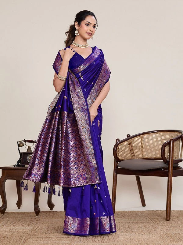 Maahi 218 Banarasi Silk Zari Weaving Party Wear Saree Collection - Image 3