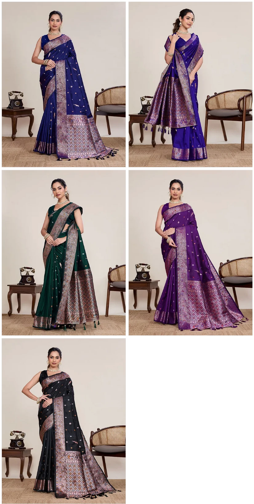 Maahi 218 Banarasi Silk Zari Weaving Party Wear Saree Collection - Image 7