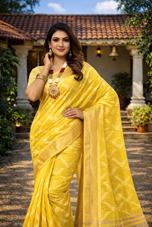 Mahek 216 Cotton Embroidery Worked Party Wear Saree Collection - Image 6