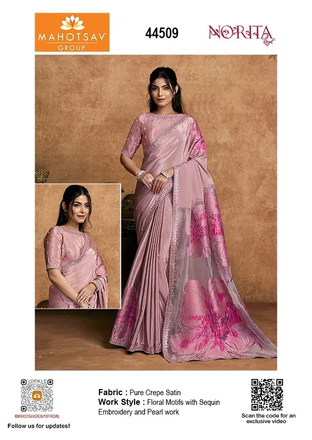 Mahotsav Norita Seher 44500 Satin Designer Saree Collection - Image 11