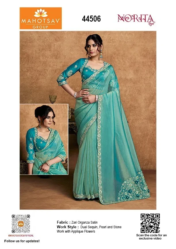 Mahotsav Norita Seher 44500 Satin Designer Saree Collection - Image 13