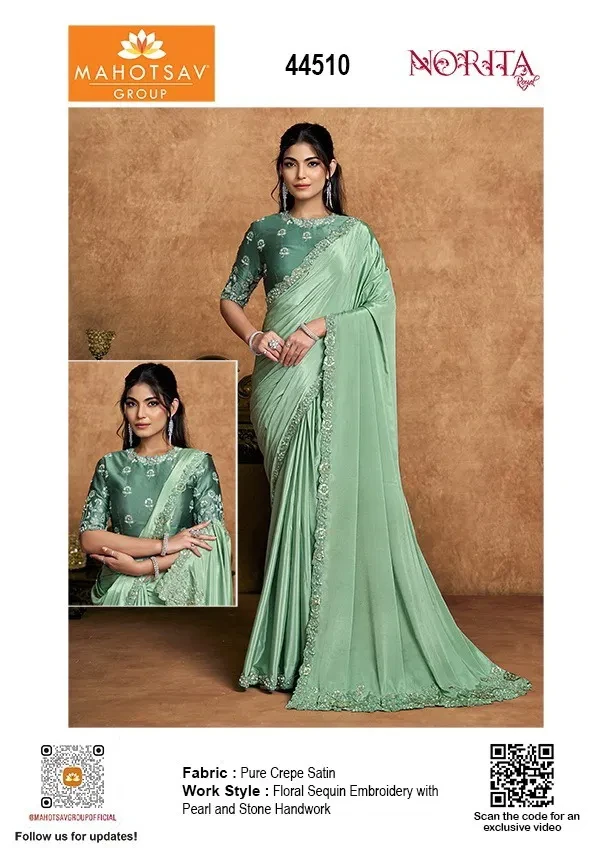 Mahotsav Norita Seher 44500 Satin Designer Saree Collection - Image 16