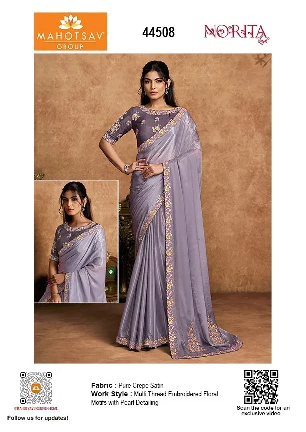 Mahotsav Norita Seher 44500 Satin Designer Saree Collection - Image 18