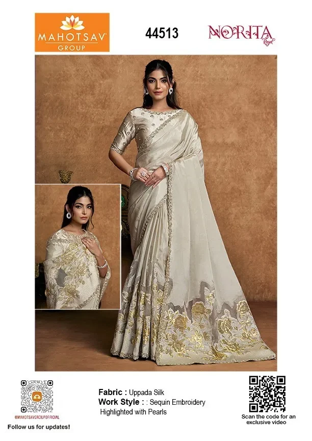 Mahotsav Norita Seher 44500 Satin Designer Saree Collection - Image 4