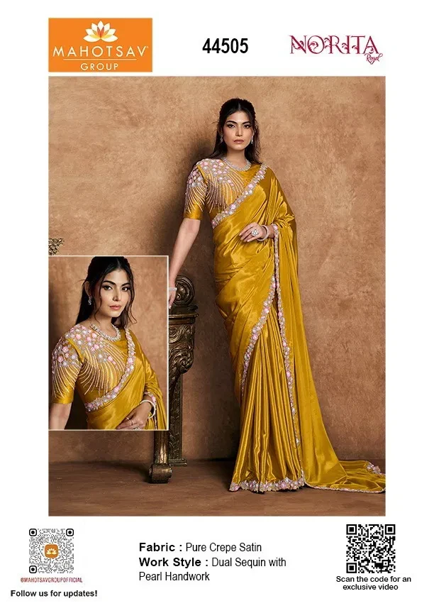 Mahotsav Norita Seher 44500 Satin Designer Saree Collection - Image 6