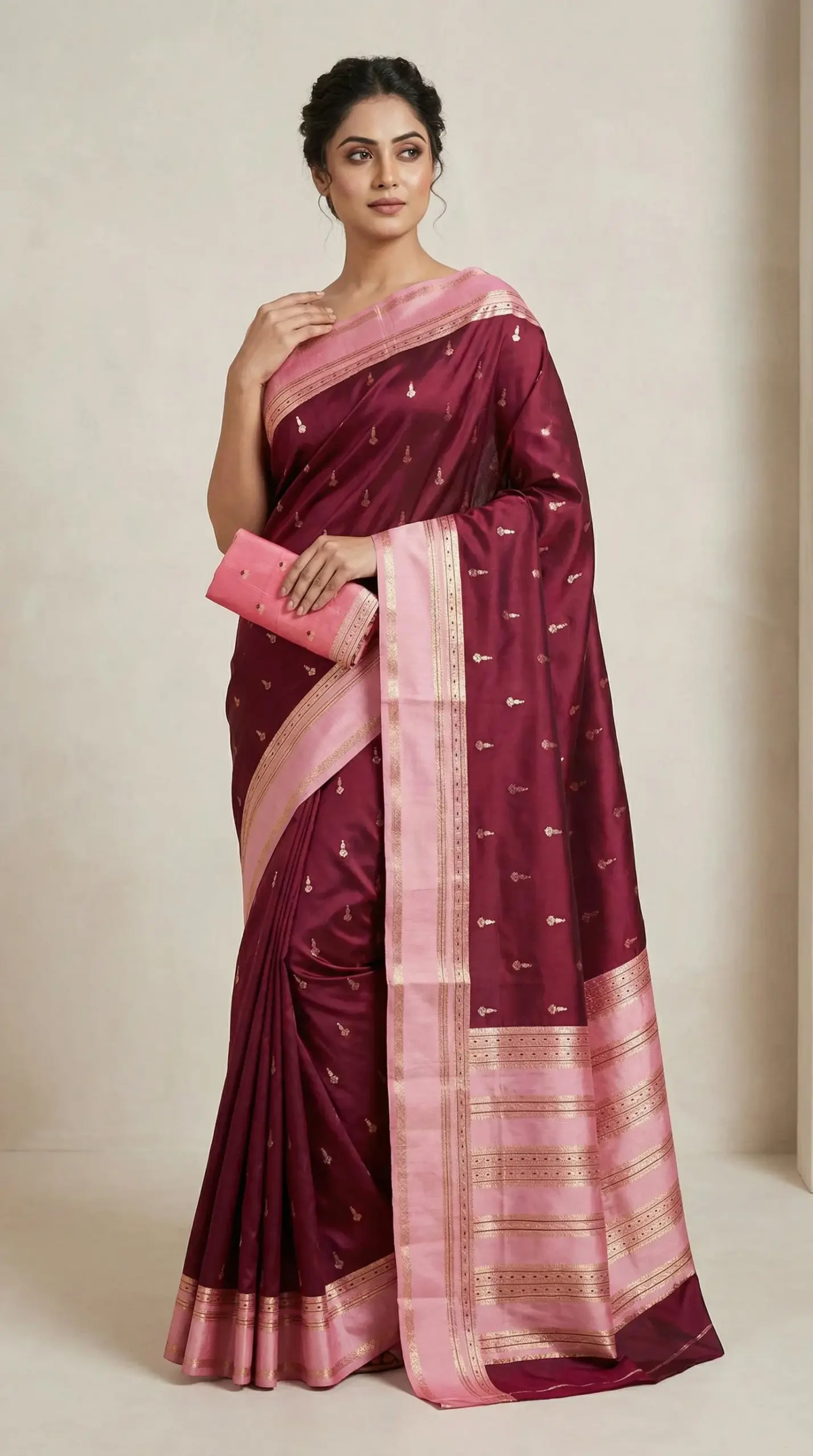Mb 3325 Banarasi Silk Zari Weaving Saree Collection - Image 10