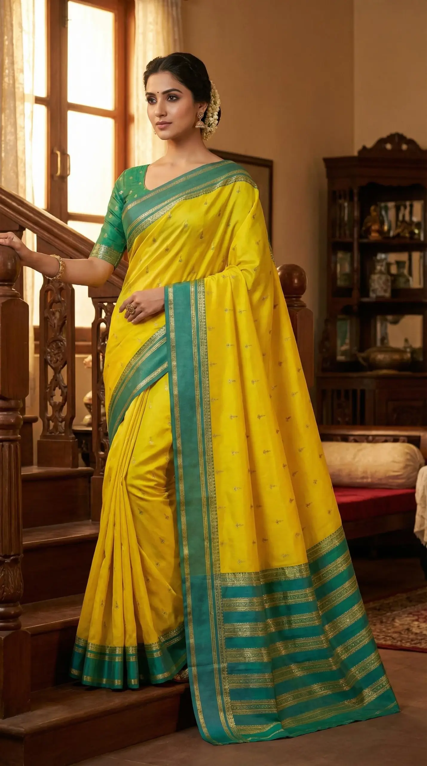 Mb 3325 Banarasi Silk Zari Weaving Saree Collection - Image 4