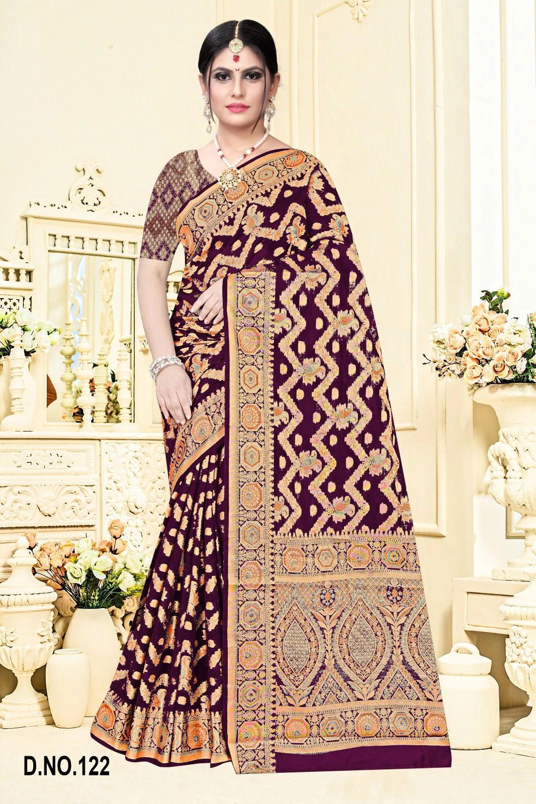 Muskan Organja Vol 6 Soft Organza Zari Worked Saree Collection - Image 2