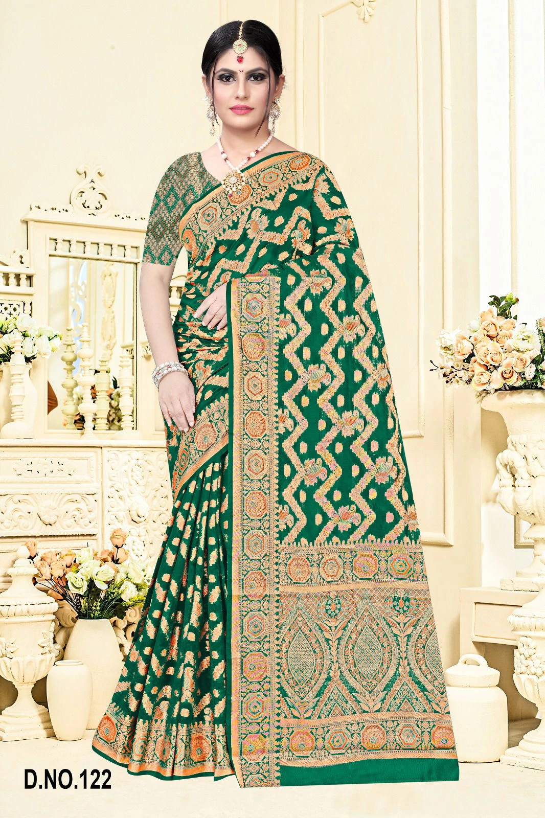 Muskan Organja Vol 6 Soft Organza Zari Worked Saree Collection - Image 3