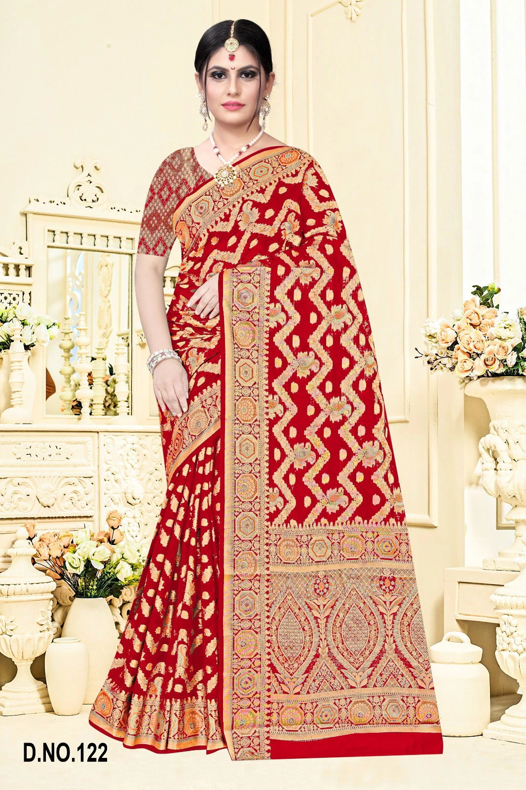 Muskan Organja Vol 6 Soft Organza Zari Worked Saree Collection - Image 4