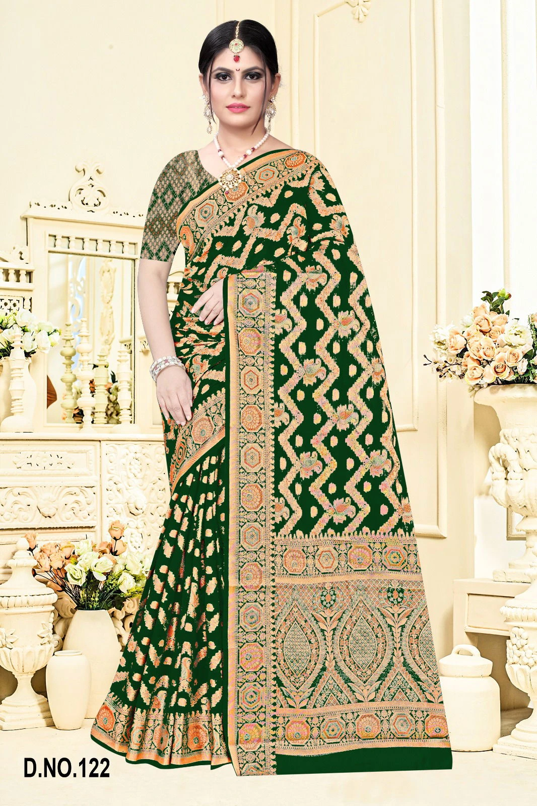 Muskan Organja Vol 6 Soft Organza Zari Worked Saree Collection - Image 6