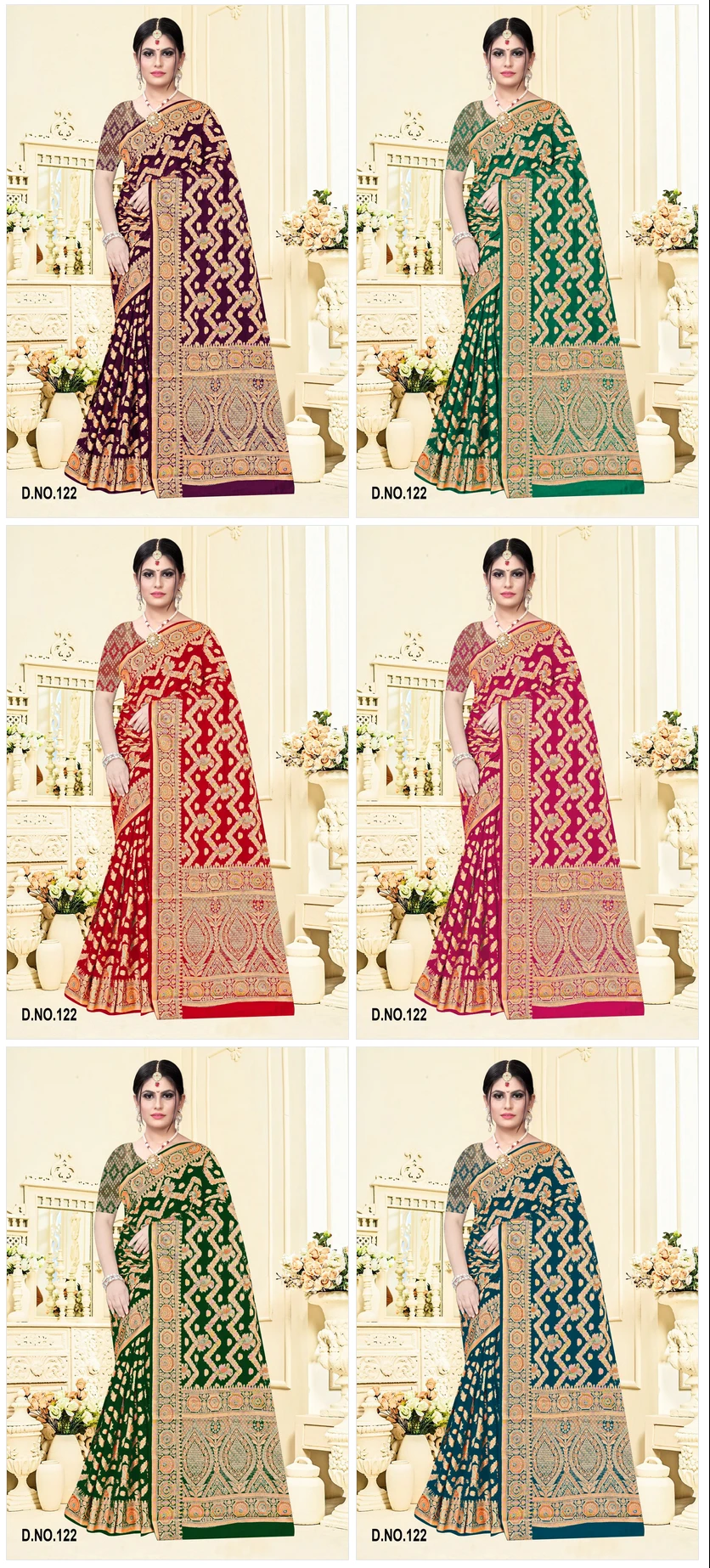 Muskan Organja Vol 6 Soft Organza Zari Worked Saree Collection - Image 8