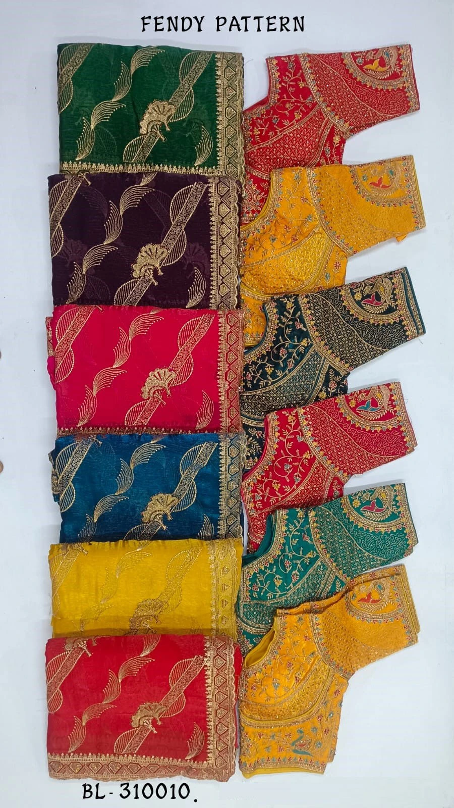 Ramrasiya Bl 310010 Fendy Pattern Embroidery Worked Saree Collection - Image 2