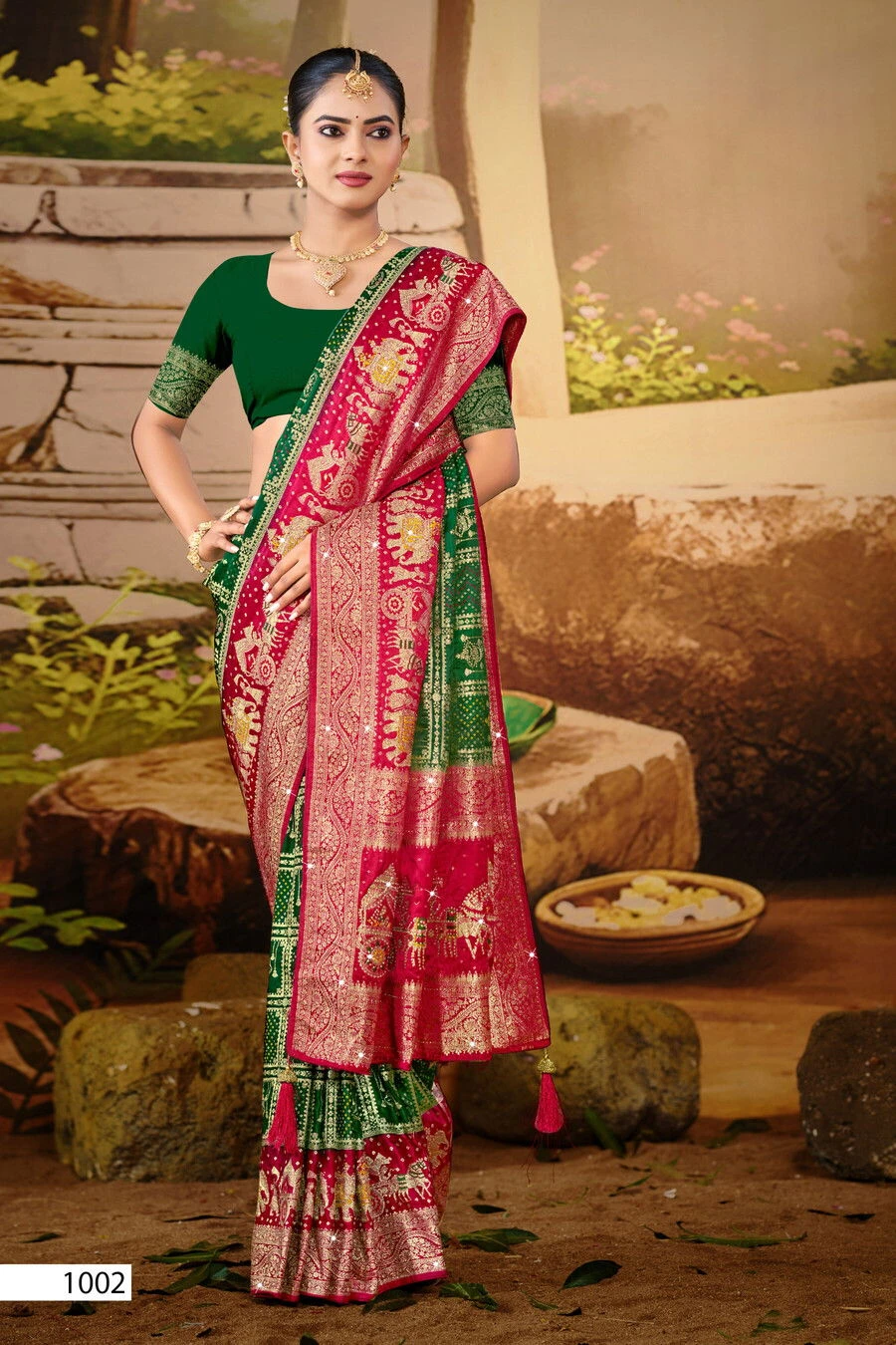 Saroj Sattva Satin Saroski Vol 4 Satin Silk Saree Collection - Image 3