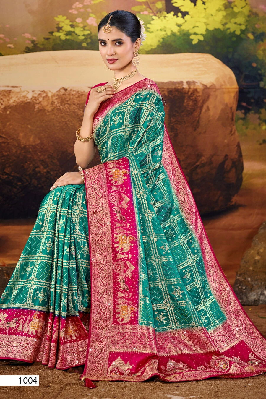 Saroj Sattva Satin Saroski Vol 4 Satin Silk Saree Collection - Image 5