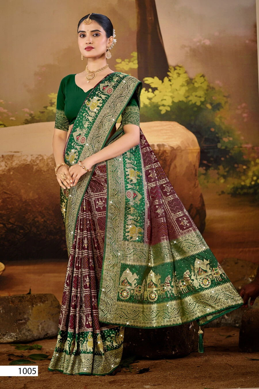 Saroj Sattva Satin Saroski Vol 4 Satin Silk Saree Collection - Image 6