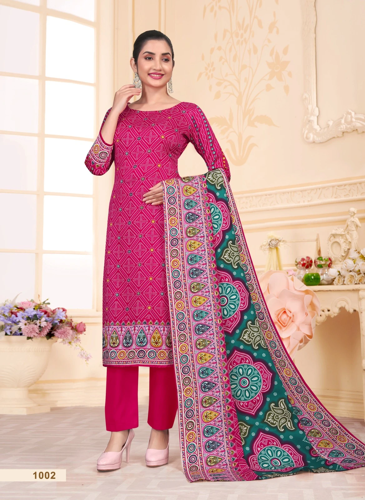 SAT Pashmina Shwal Suit Vol 18 - Image 10