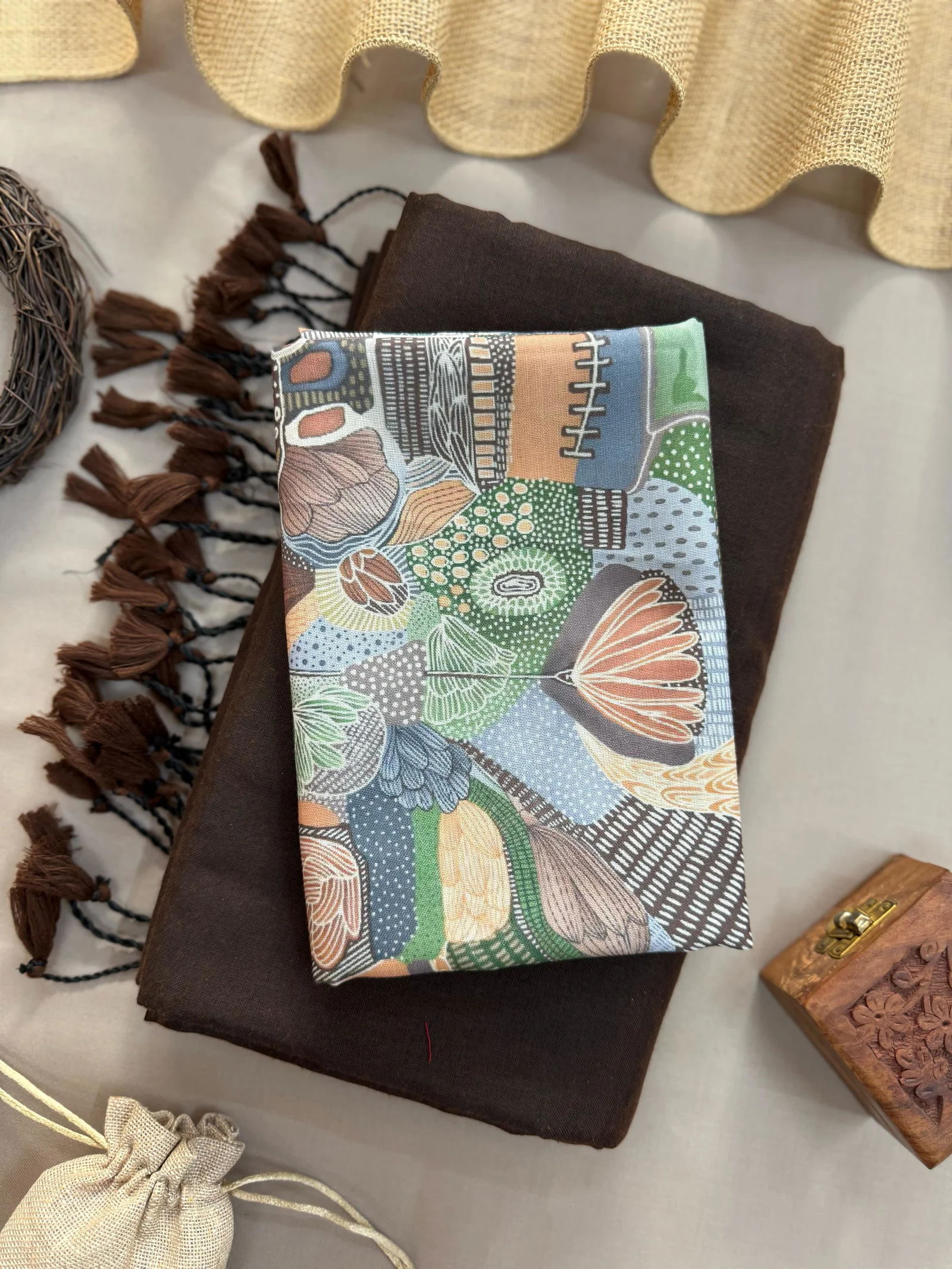 Sccf Boom T Khadi Cotton Fancy Saree Collection - Image 10