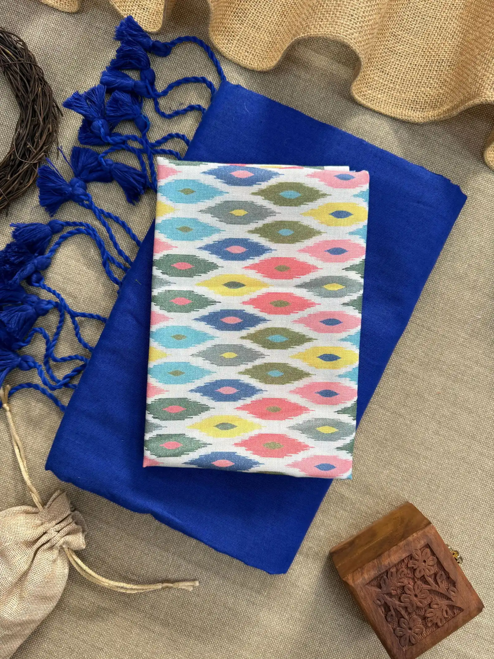 Sccf Boom T Khadi Cotton Fancy Saree Collection - Image 12