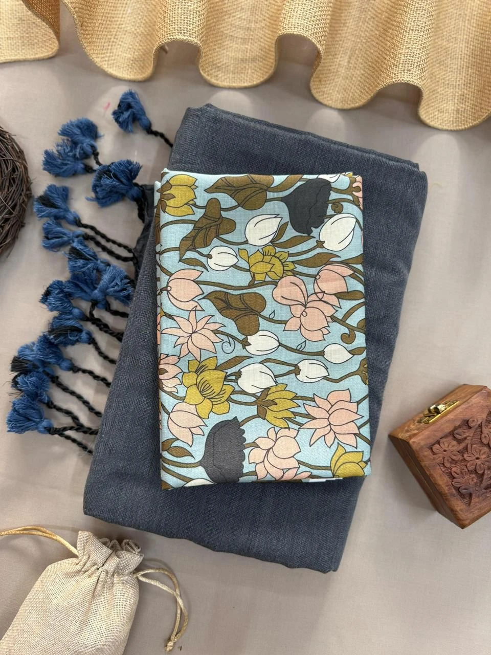 Sccf Boom T Khadi Cotton Fancy Saree Collection - Image 14