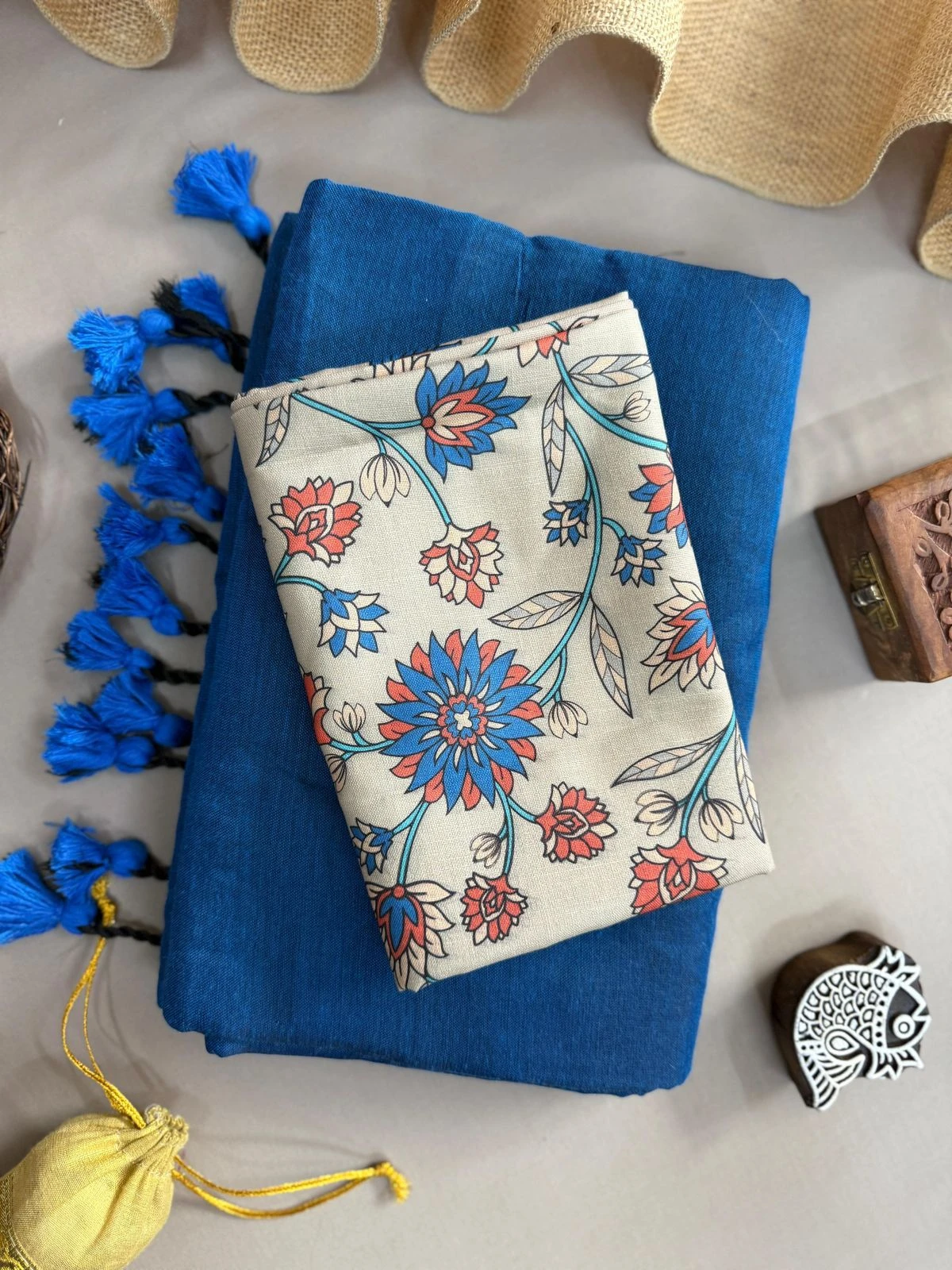 Sccf Boom T Khadi Cotton Fancy Saree Collection - Image 4