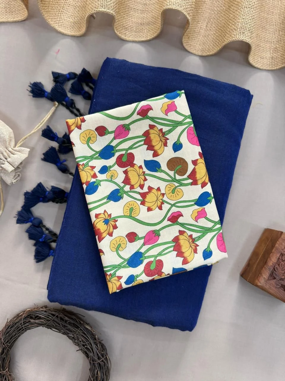 Sccf Boom T Khadi Cotton Fancy Saree Collection - Image 6