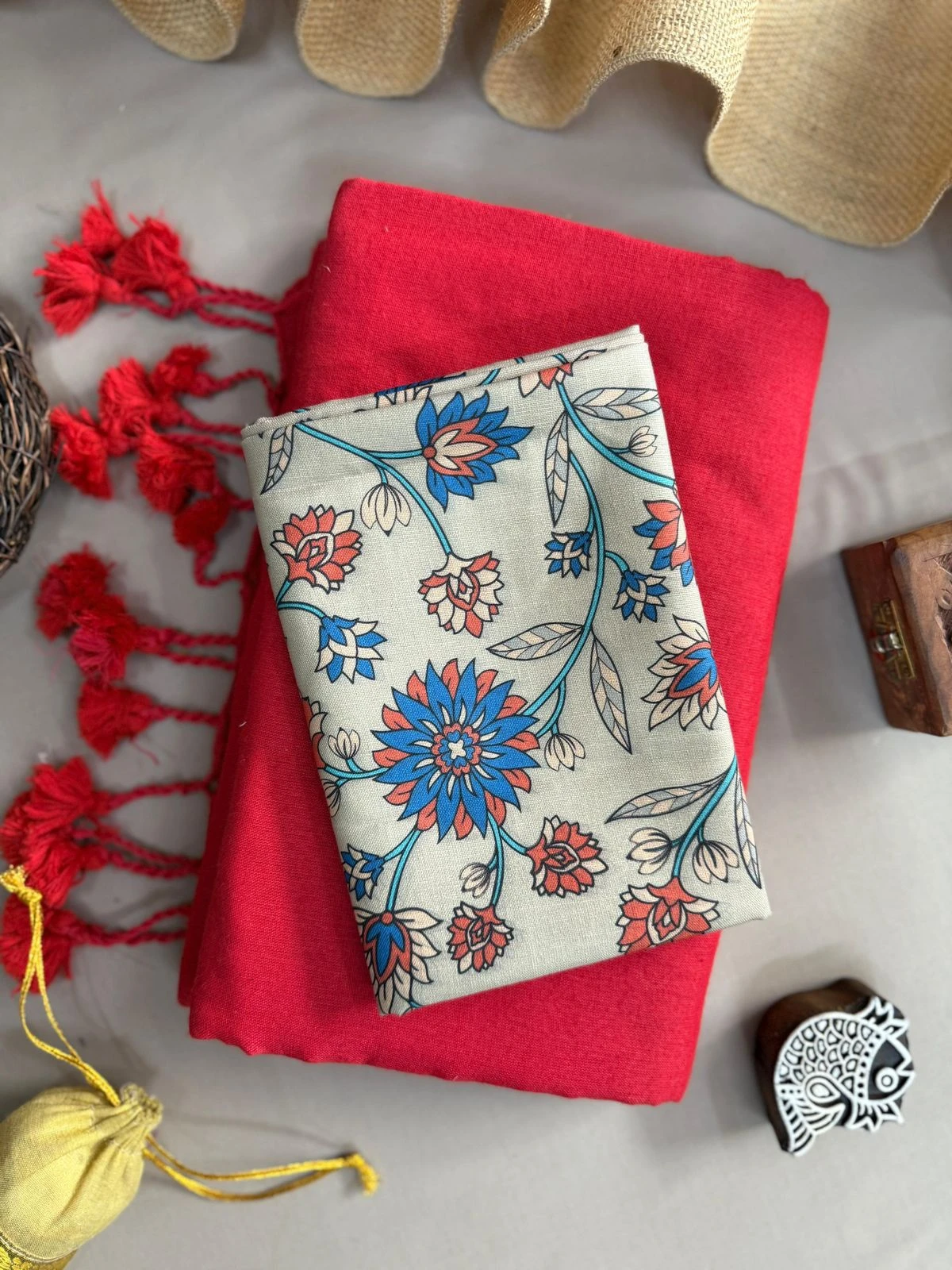 Sccf Boom T Khadi Cotton Fancy Saree Collection - Image 7