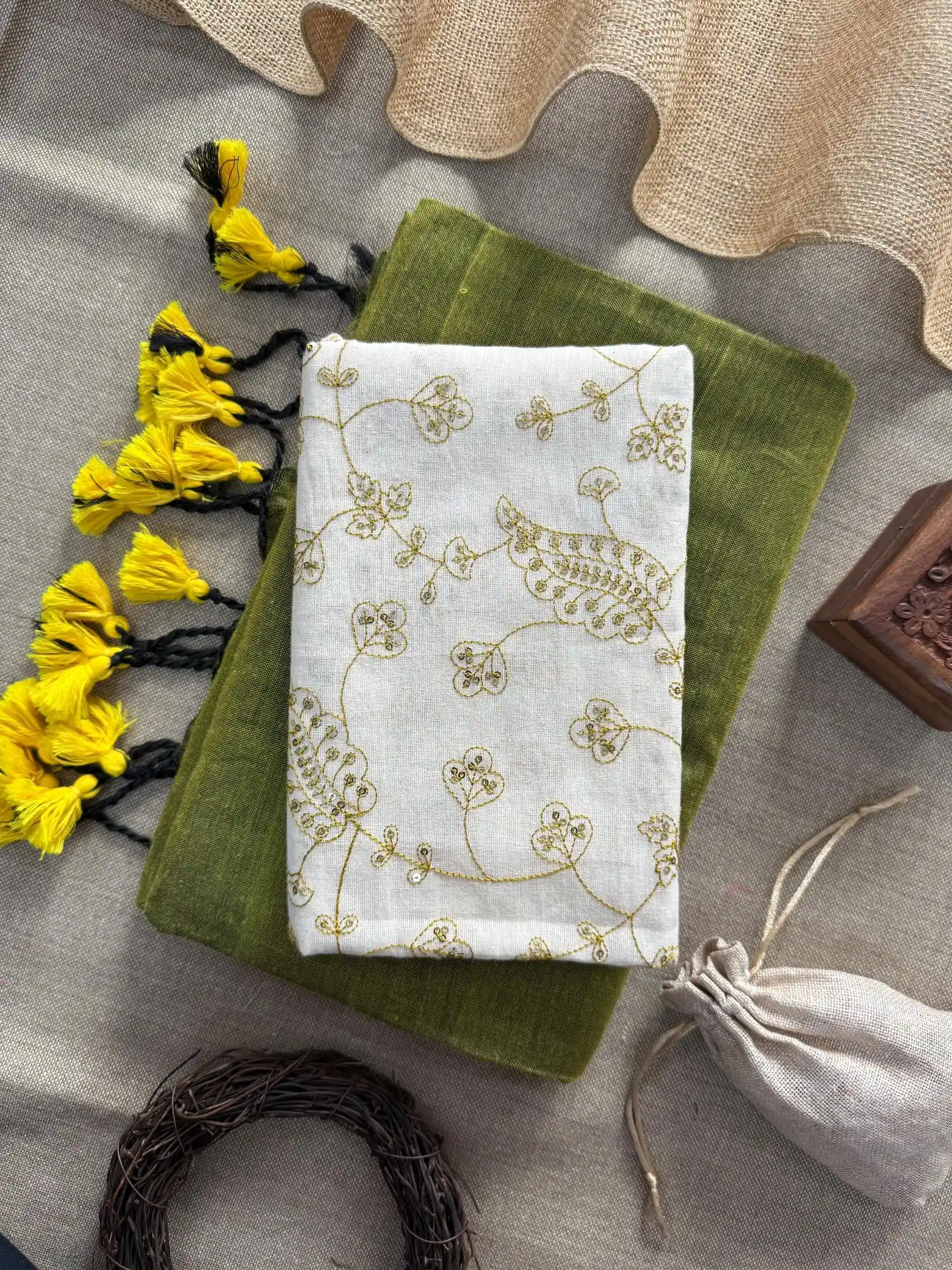 Sccf Boom U Khadi Cotton Fancy Saree Collection