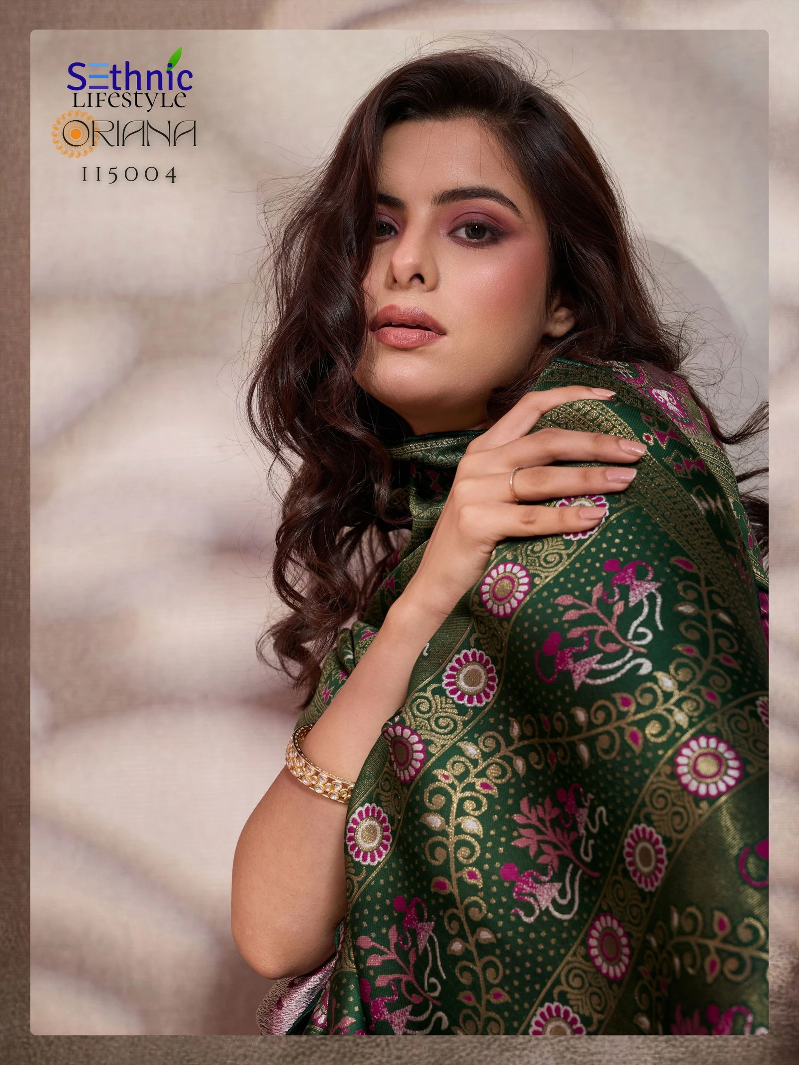 Sethnic Oriana Silk Meenakari Work Traditional Wear Saree Collection - Image 22