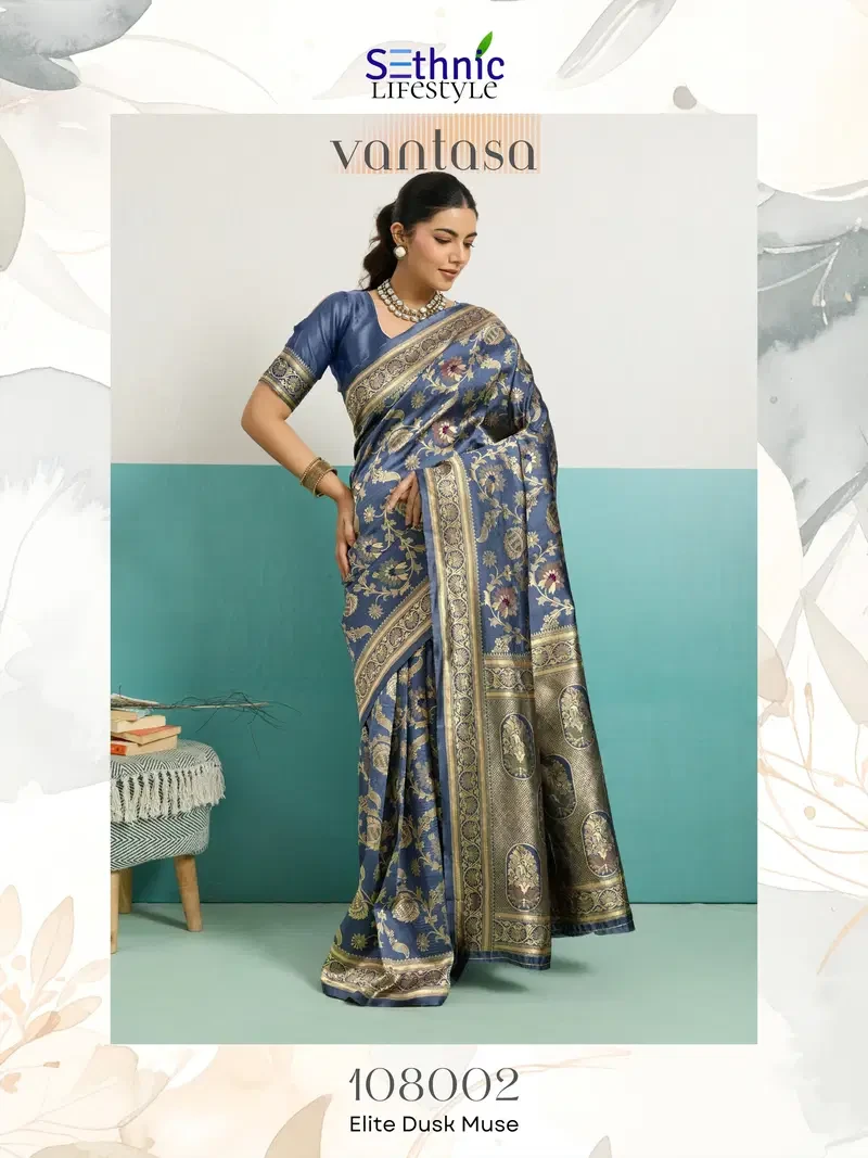 Sethnic Vantasa Woven Banarasi Silk Traditional Saree Collection - Image 11