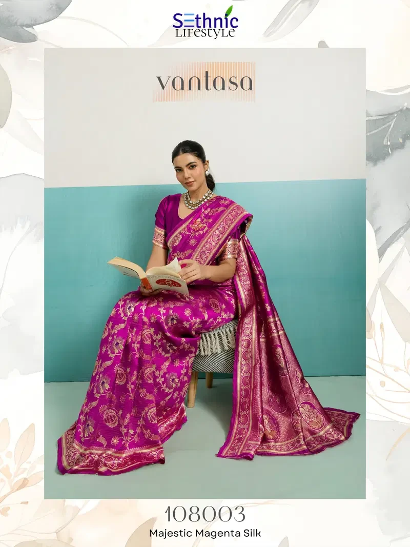 Sethnic Vantasa Woven Banarasi Silk Traditional Saree Collection - Image 12