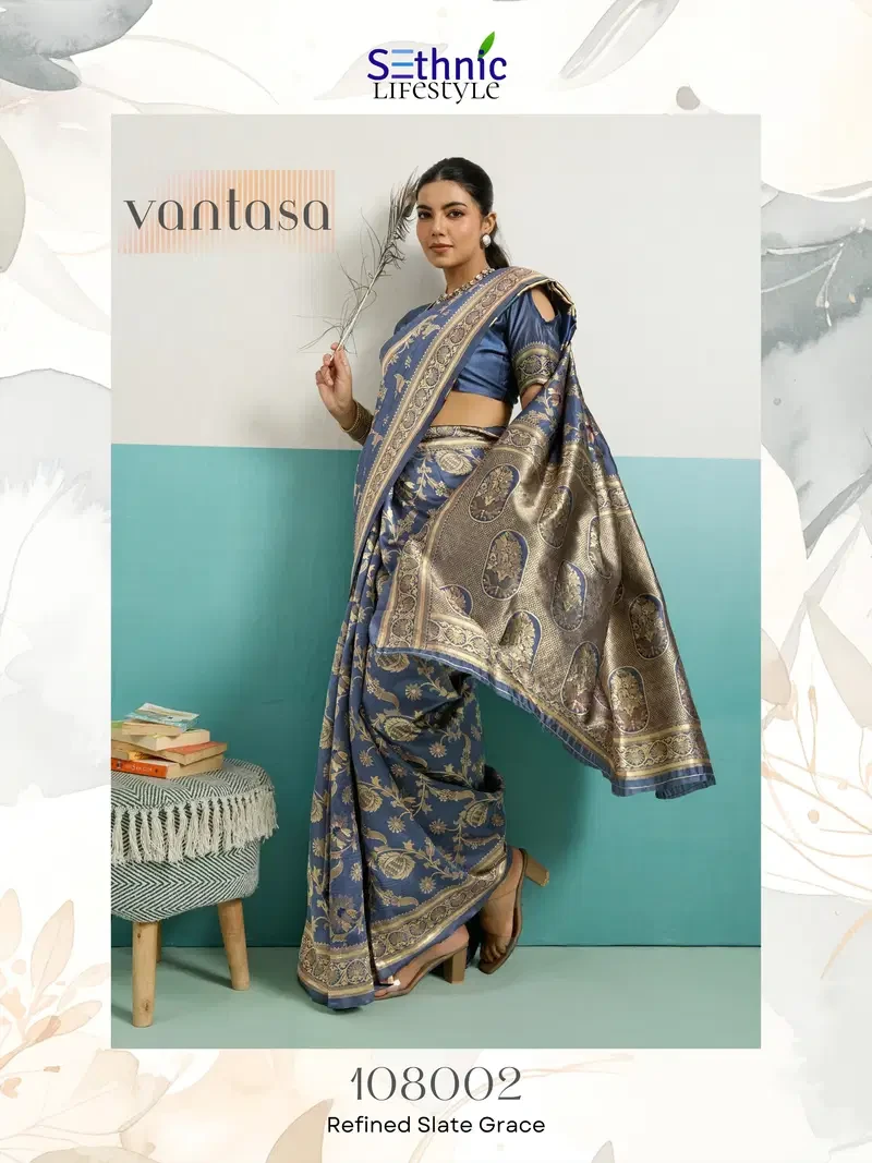 Sethnic Vantasa Woven Banarasi Silk Traditional Saree Collection - Image 13