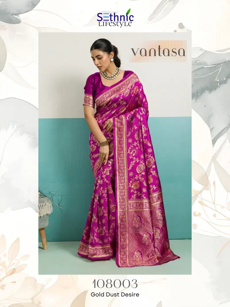 Sethnic Vantasa Woven Banarasi Silk Traditional Saree Collection - Image 14