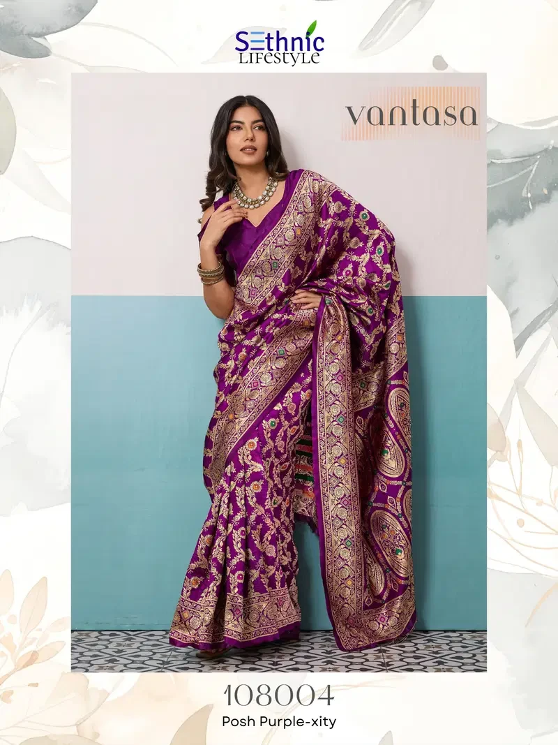 Sethnic Vantasa Woven Banarasi Silk Traditional Saree Collection - Image 15
